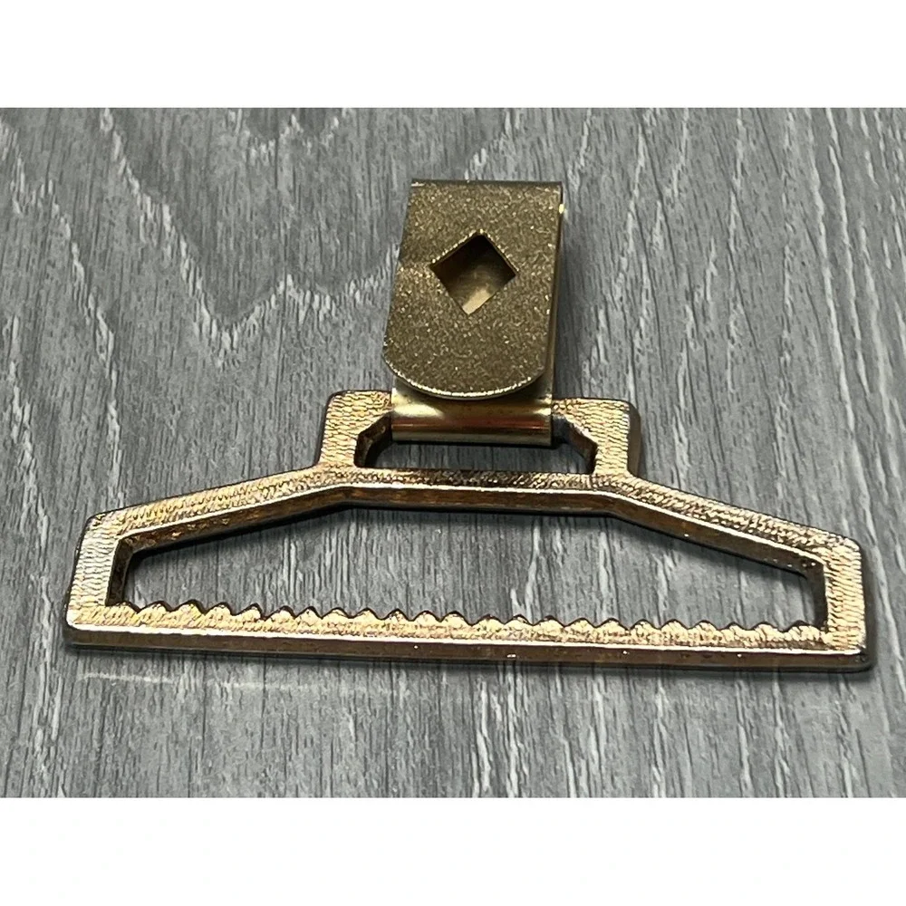 Vintage Gold Tone‎ Interlocking Belt Buckle with Dancer Cameo Detail